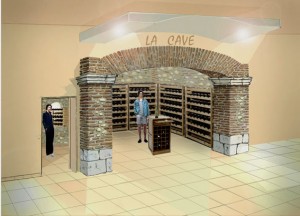 Monoprix Perpignan projet entrée de la cave à vins